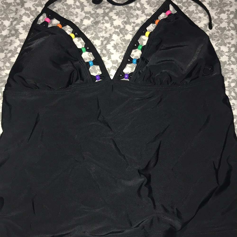 Black bathing suit top